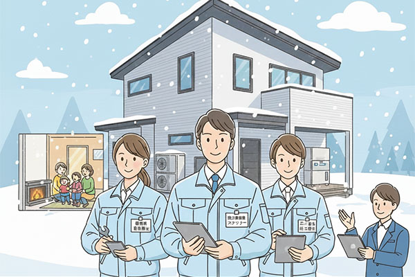 寒冷地仕様熟知の有資格者配備